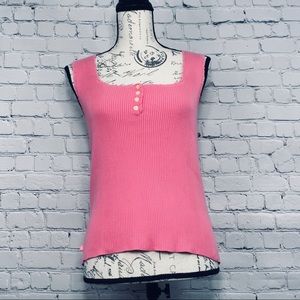 Vintage Ralph Lauren Tank Top Lace Pink Size Small S